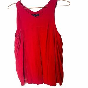 EUC Madewell Red Sleeveless Top 0